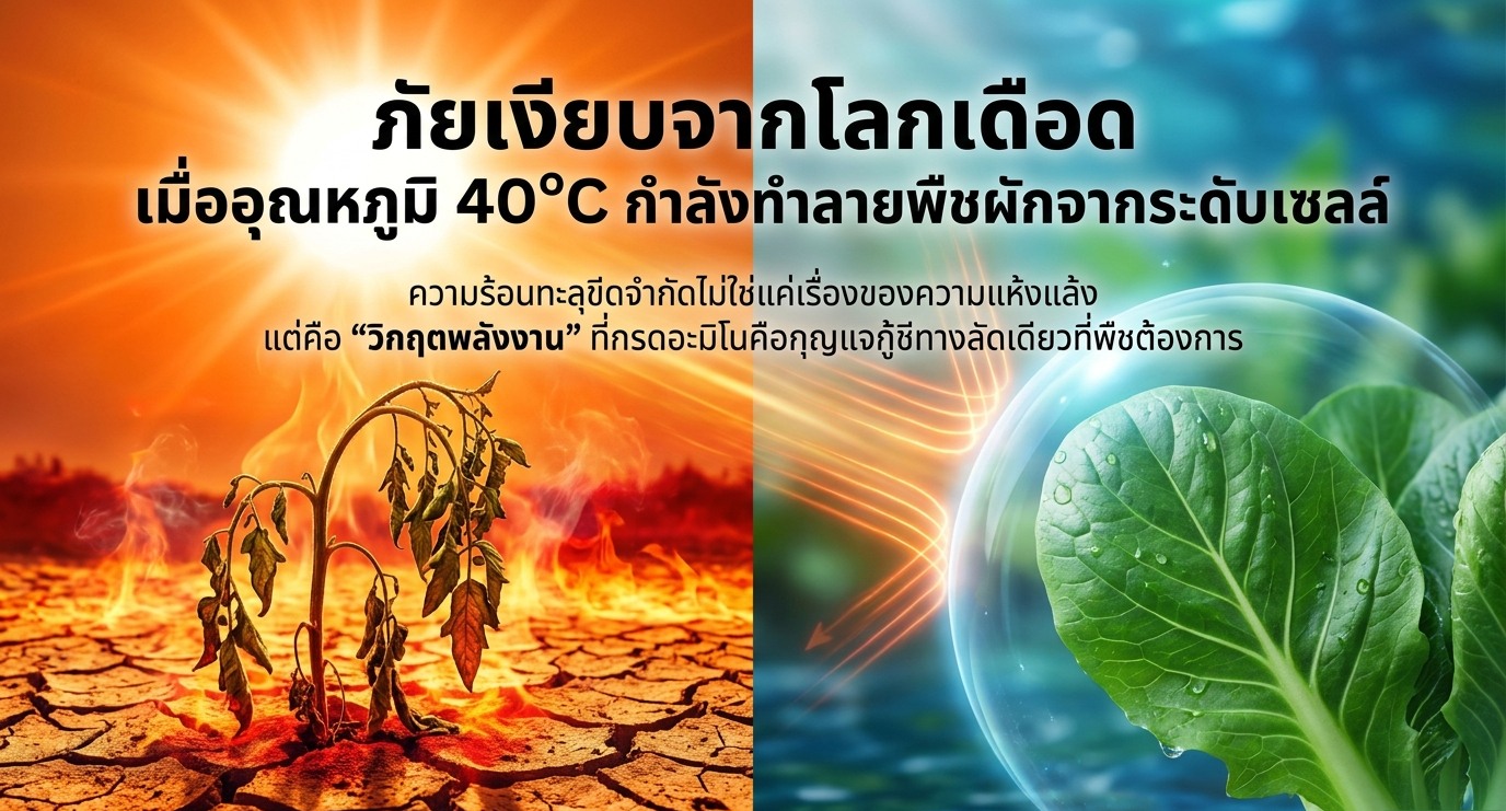กู้วิกฤตพืชผักสวนครัวยุค "โลกเดือด": พลังสารอาหารทางลัดด้วยกรดอะมิโนพืช